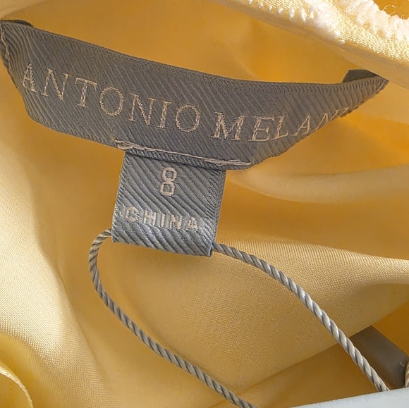 NWT Antonio MelaniJayden Eyelet Sweetheart Neckline A-Line Midi Dress 8 - Picture 9 of 11